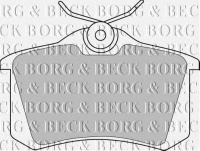 BORG & BECK bbp1542 -  Комплект тормозных колодок, дисковый тормоз